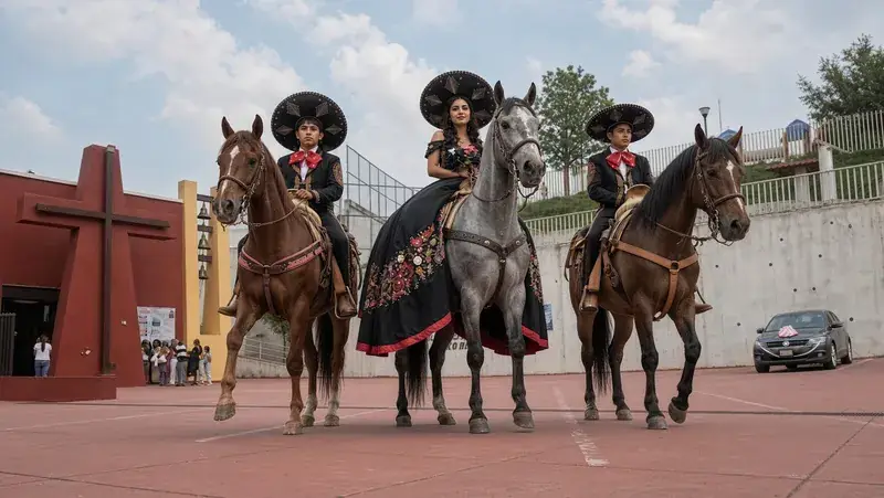 Detalle de la sesión de fotos de los XV de Skarlet